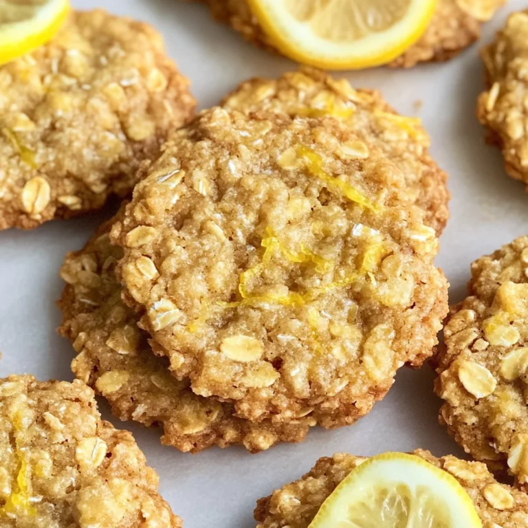 Lemon Oatmeal No-Bake Cookies