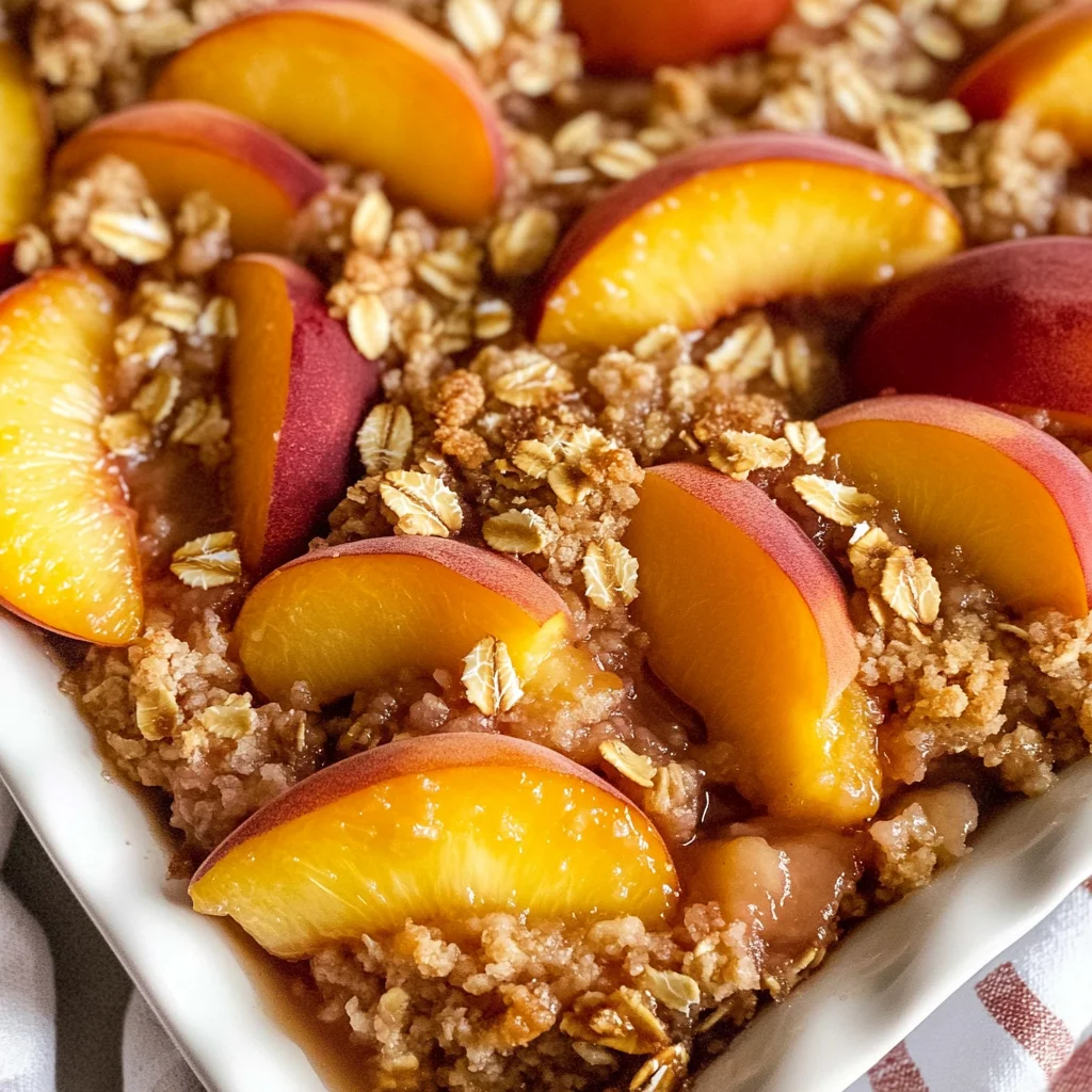 Old Fashioned Peach Crisp