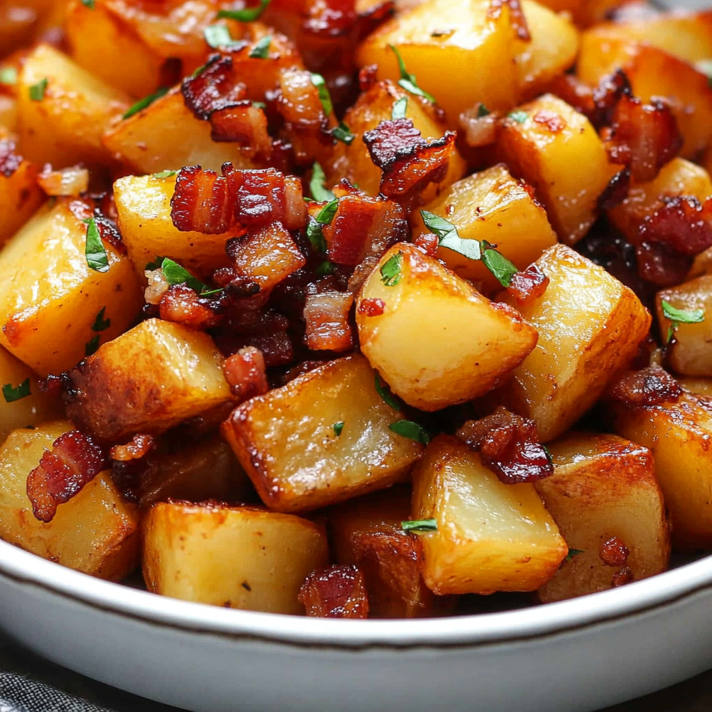 Honey Bacon Roasted Potatoes