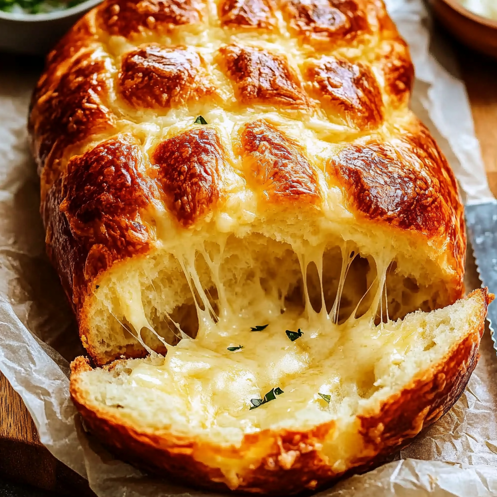 Irresistible Homemade Cheese Bread That’s Soft and Cheesy
