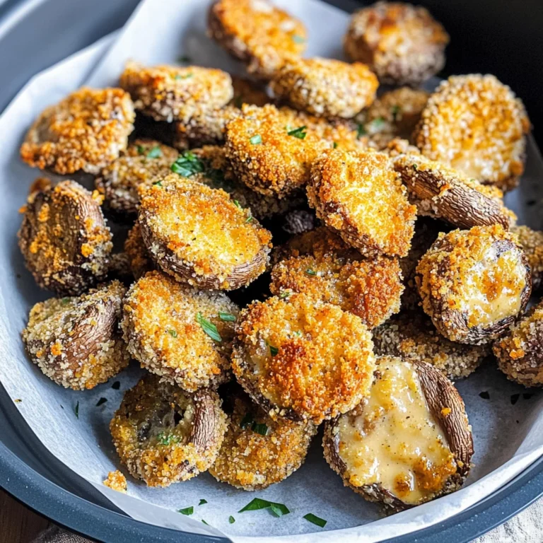 Air Fryer Ranch Mushrooms