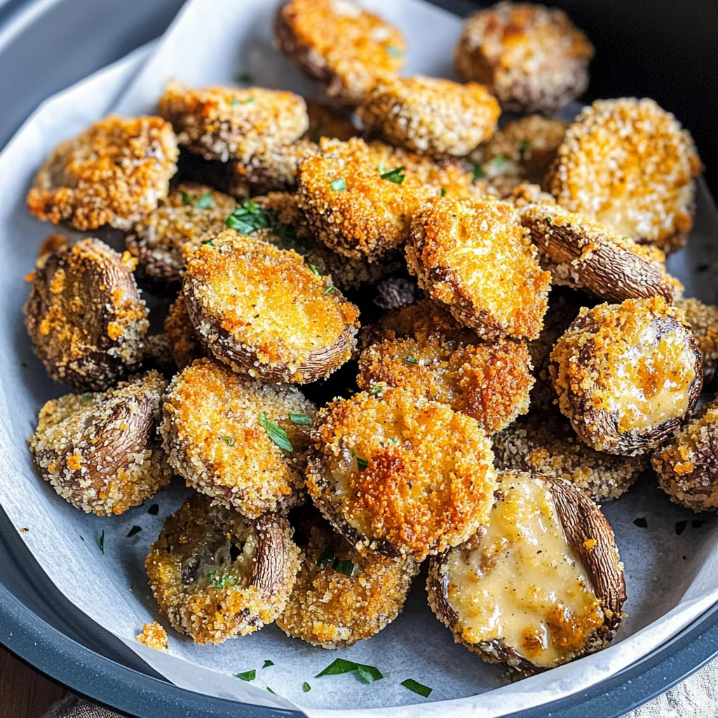 Air Fryer Ranch Mushrooms