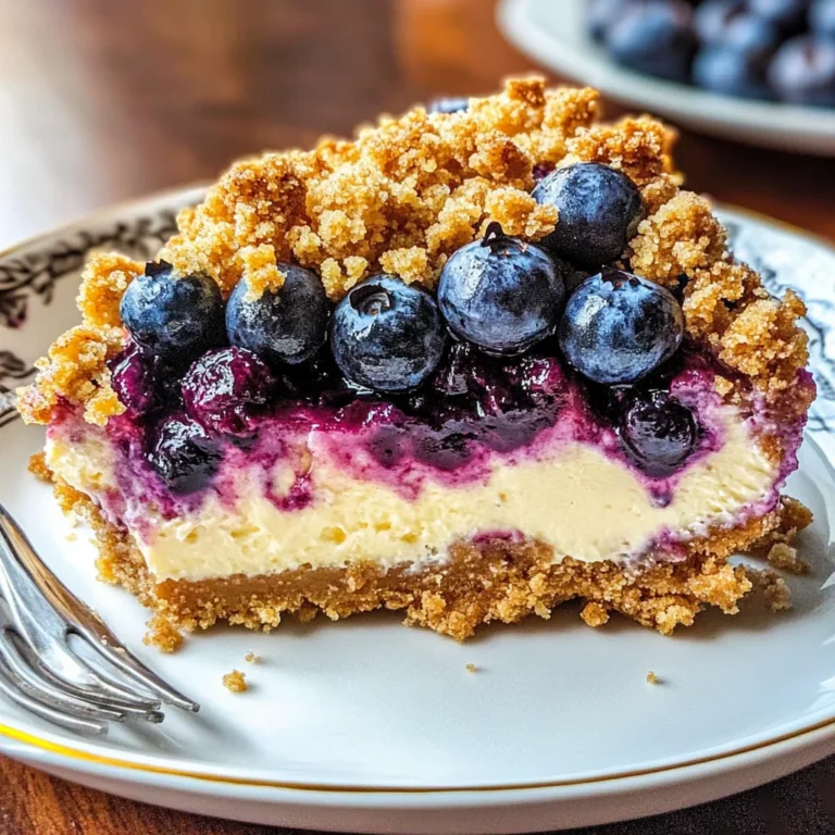 Blueberry Crumble Cheesecake