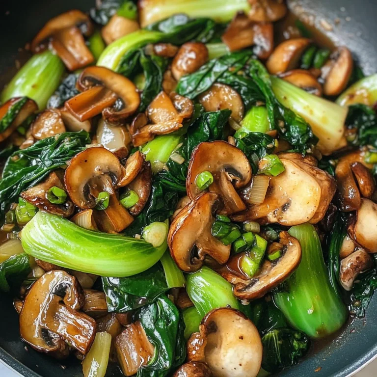 Bok Choy and Mushroom Stir Fry