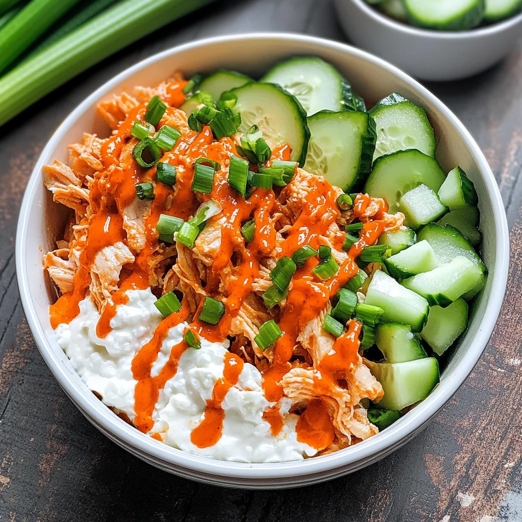 Buffalo Chicken Cottage Cheese Bowl Recipe