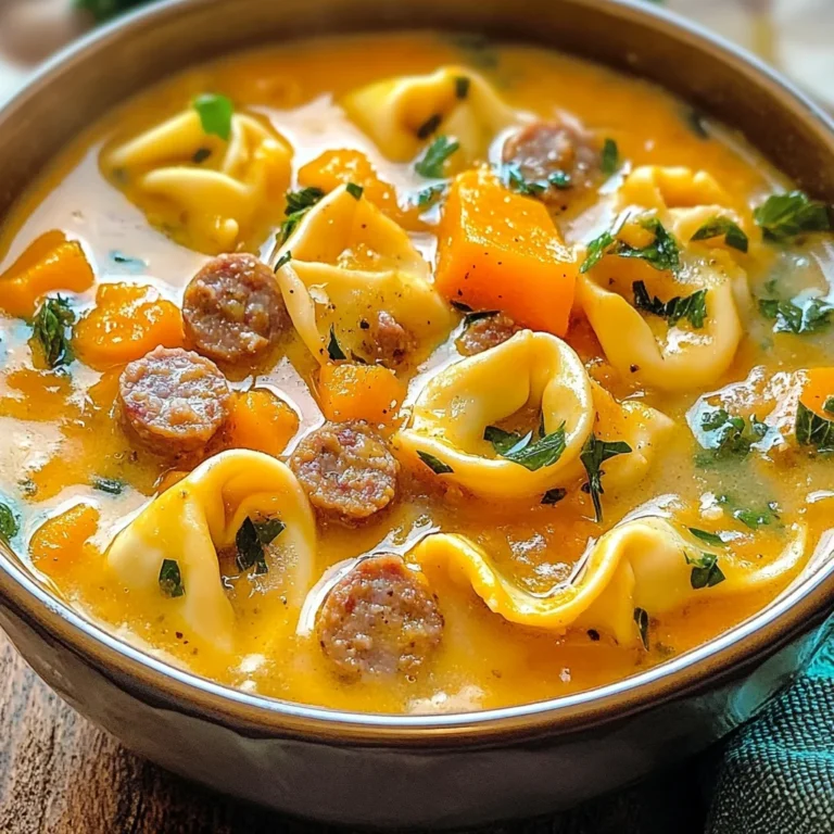 Butternut Squash Sausage Tortellini Soup Recipe