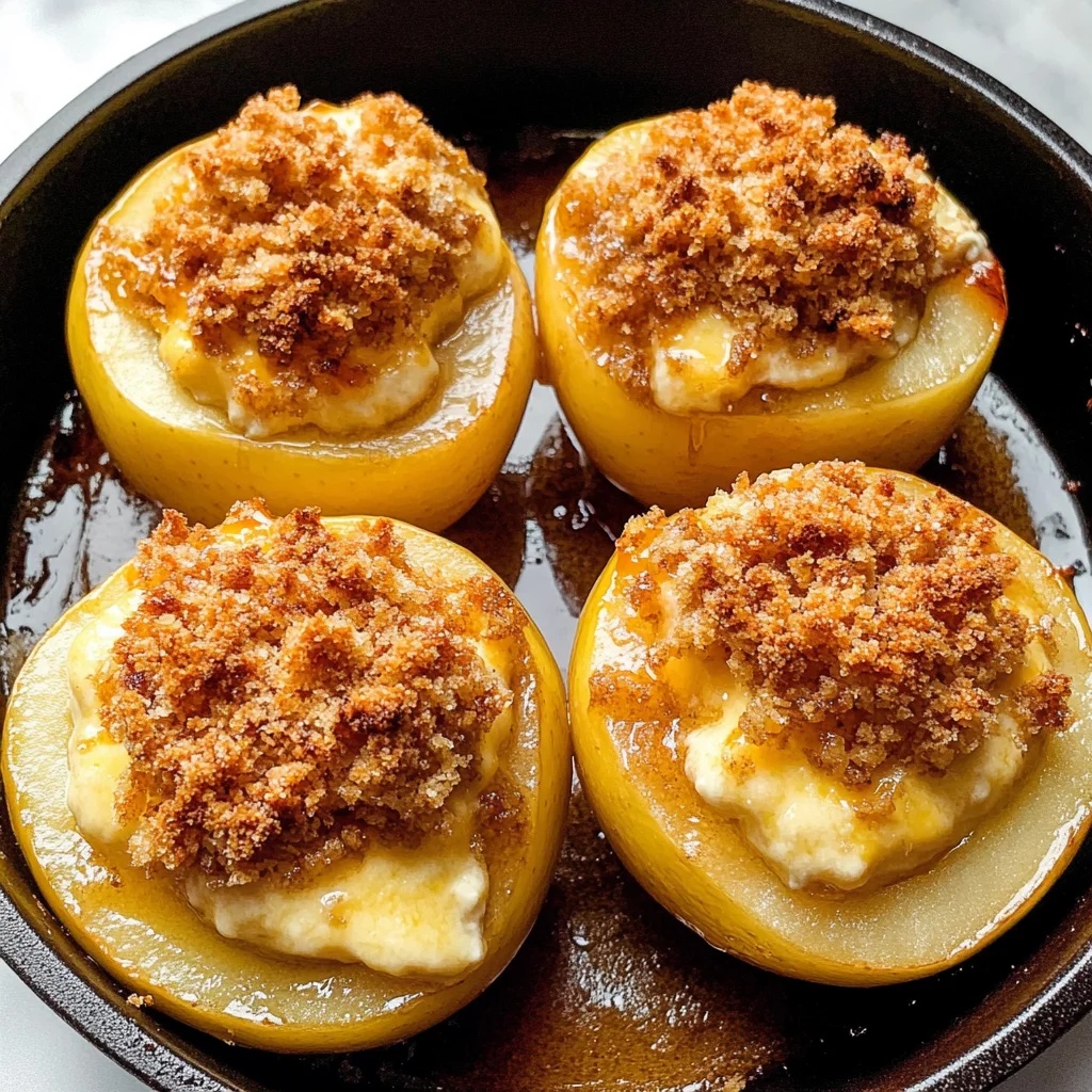 Cheesecake Stuffed Baked Apples