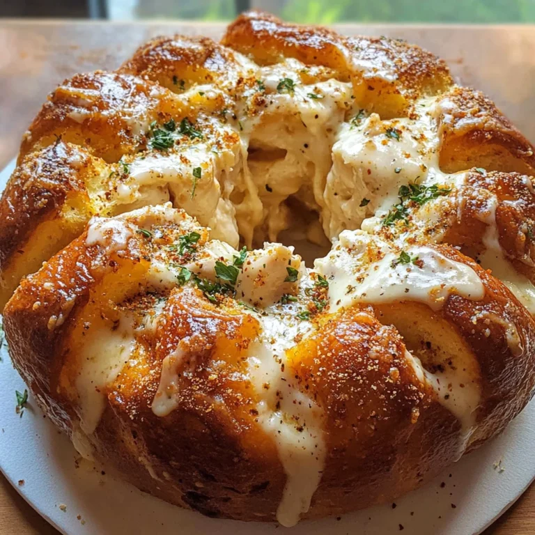 Chicken Alfredo Monkey Bread