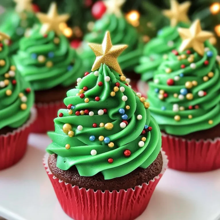 Christmas Tree Cupcakes