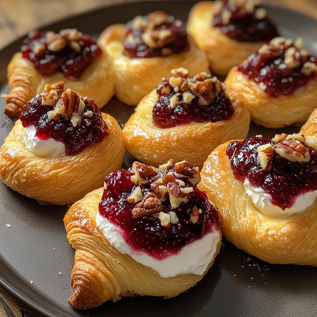 Cranberry Cream Cheese Crescent Bites