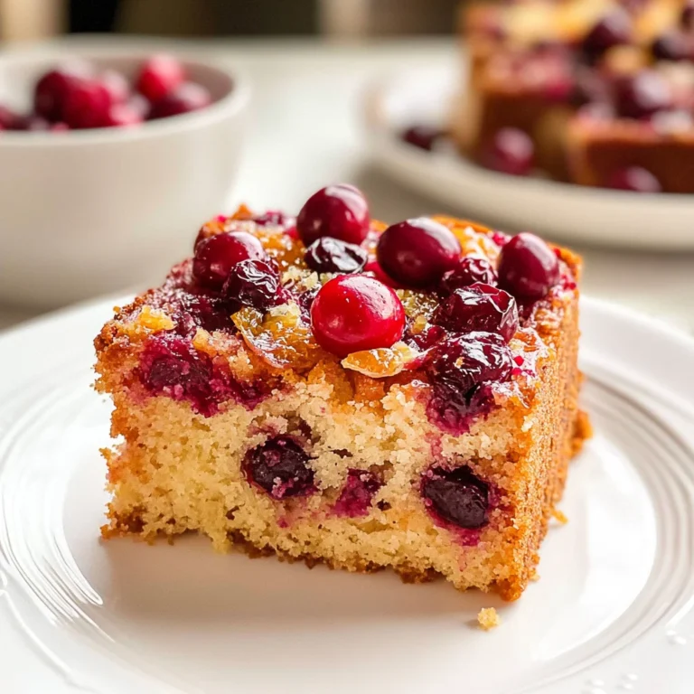 Cranberry Orange Breakfast Cake Recipe