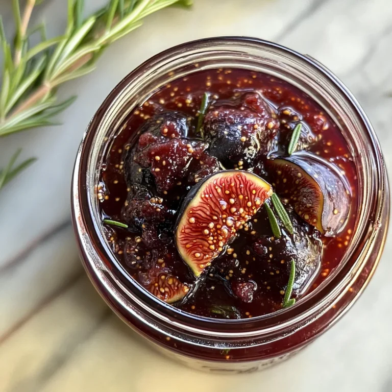 Fig Rosemary and Red Wine Jam