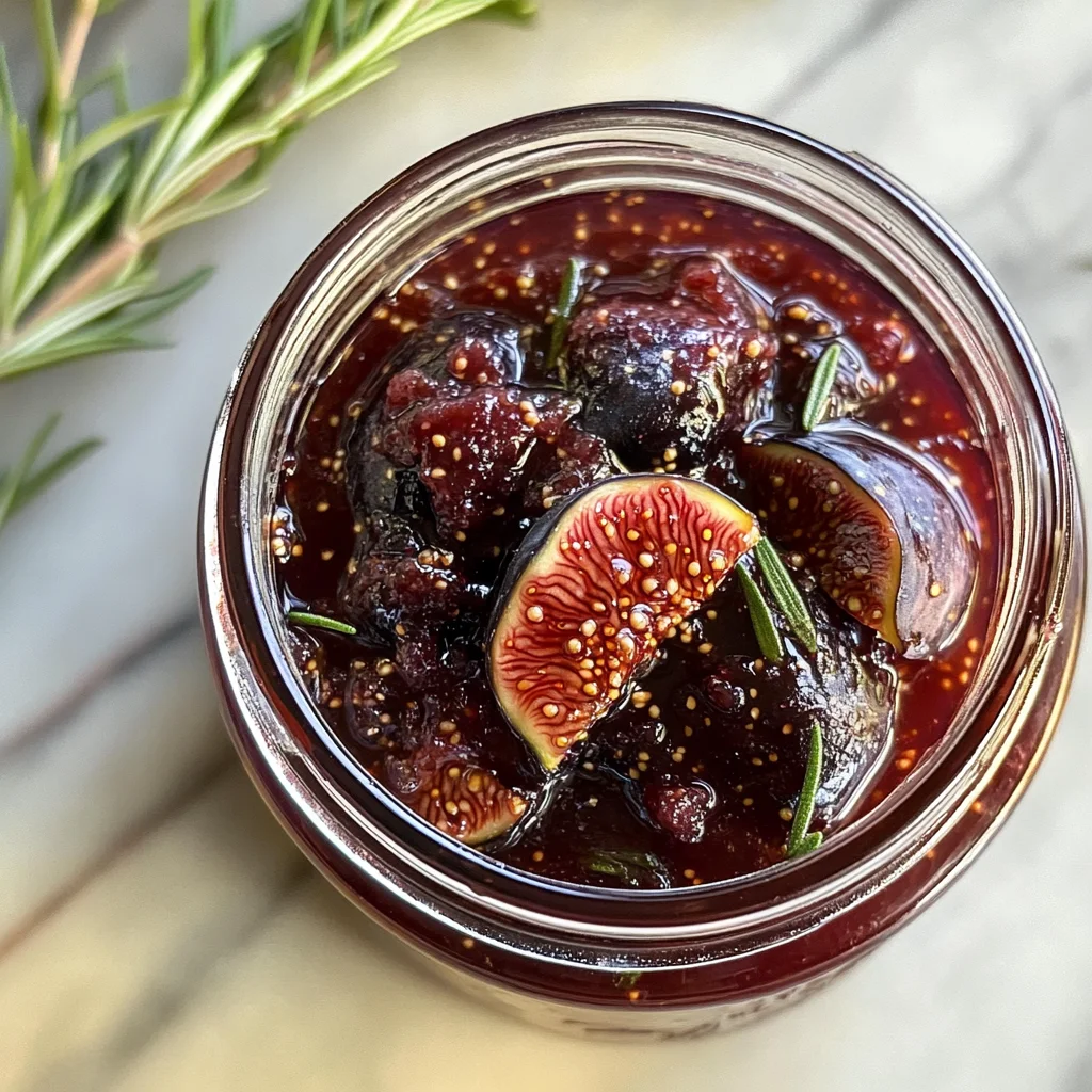Fig Rosemary and Red Wine Jam