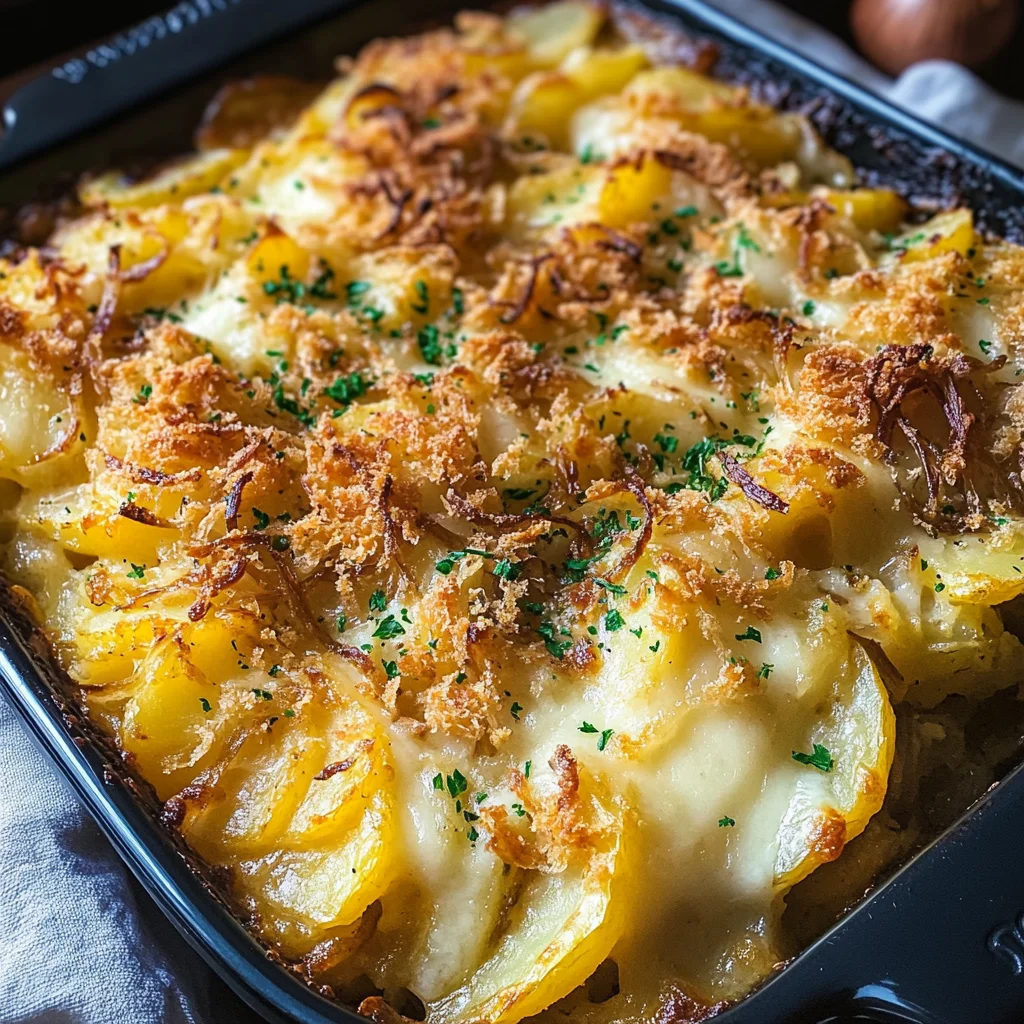 French Onion Potato Bake