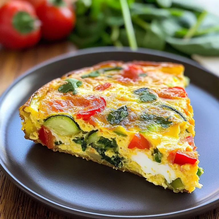 Garden Veggie Frittata: A 150-Calorie Delight