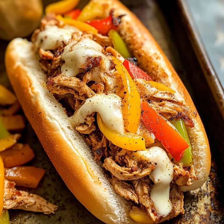 Healthy Crockpot Chicken Philly Cheesesteak Recipe