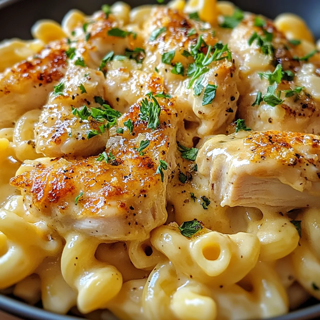 Honey Pepper Chicken Mac and Cheese