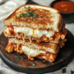 Lazy Chicken Parmesan Grilled Cheese