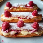 Lemon Raspberry Eclairs
