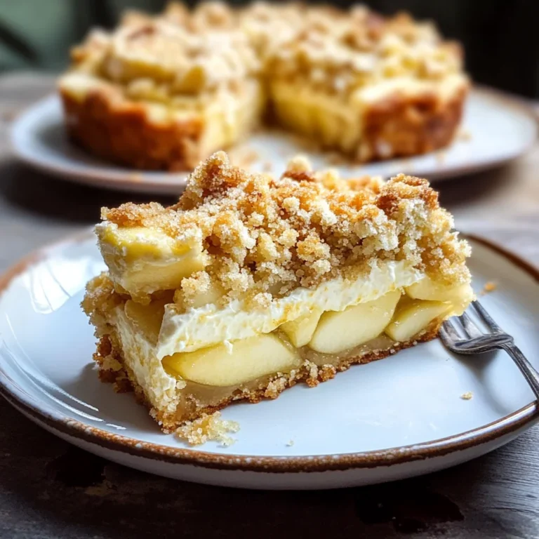 Mascarpone Apple Crumble Torta