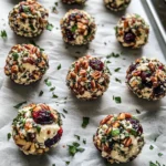 Mini Cranberry Pecan Goat Cheese Balls
