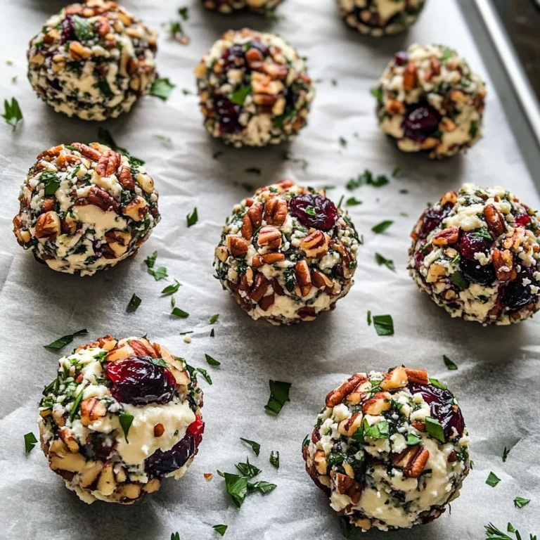 Mini Cranberry Pecan Goat Cheese Balls