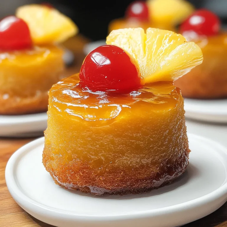 Mini Pineapple Upside Down Cakes