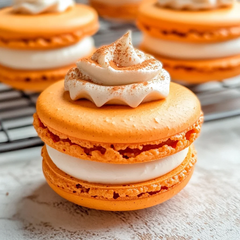 Pumpkin Pie Macarons