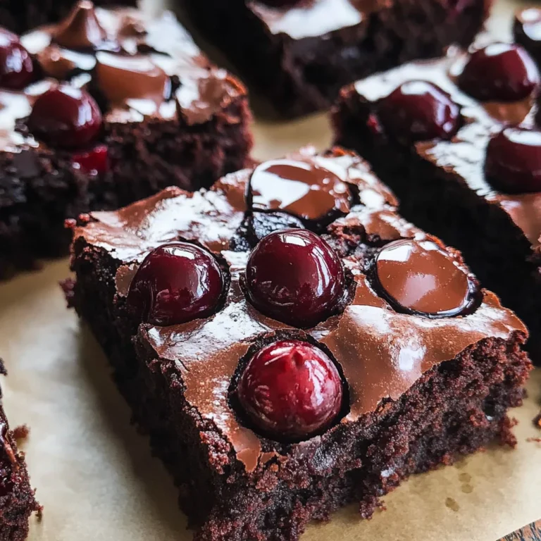 Roasted Chocolate Cherry Brownies