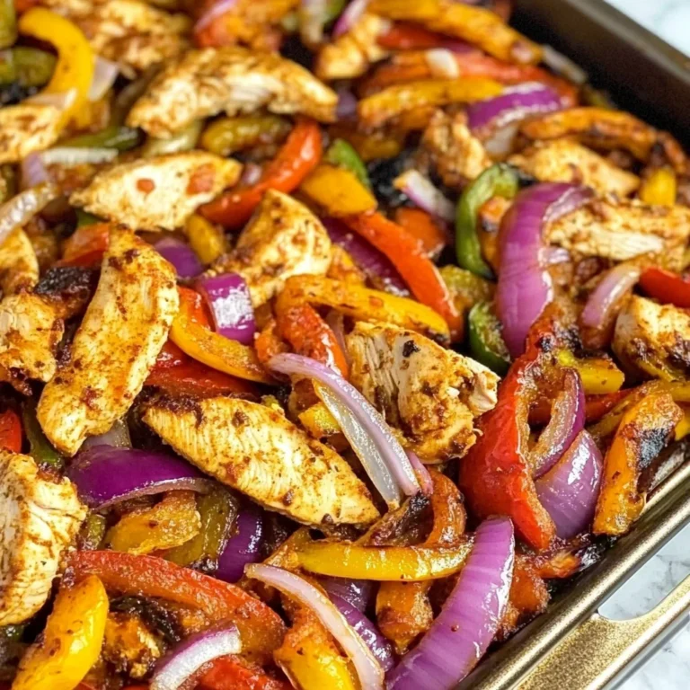 Sheet Pan Chicken Fajitas