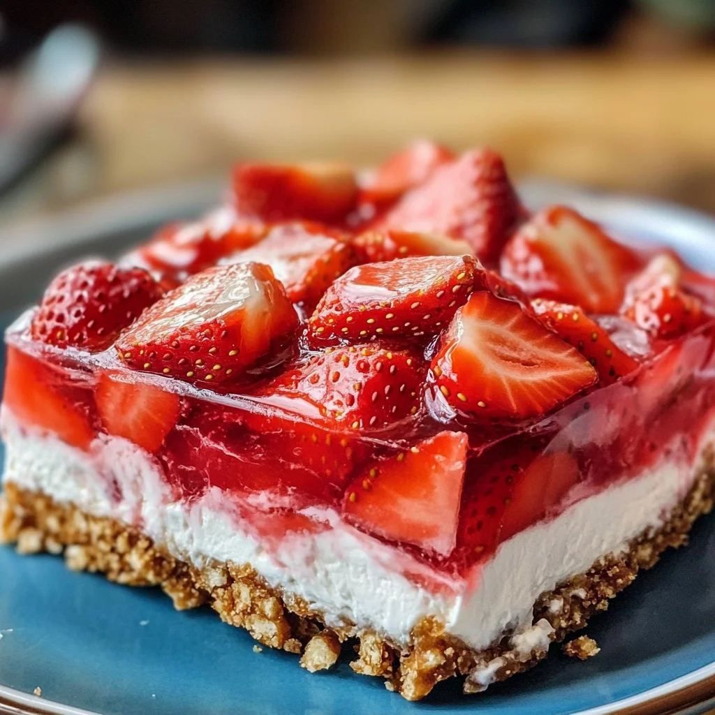 Strawberry Pretzel Jello Salad