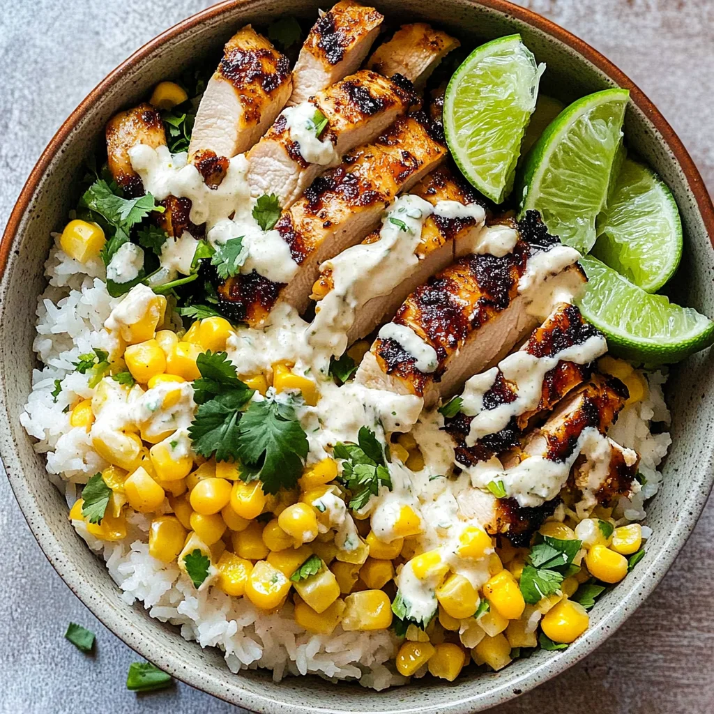 Street Corn Chicken Rice Bowl Recipe