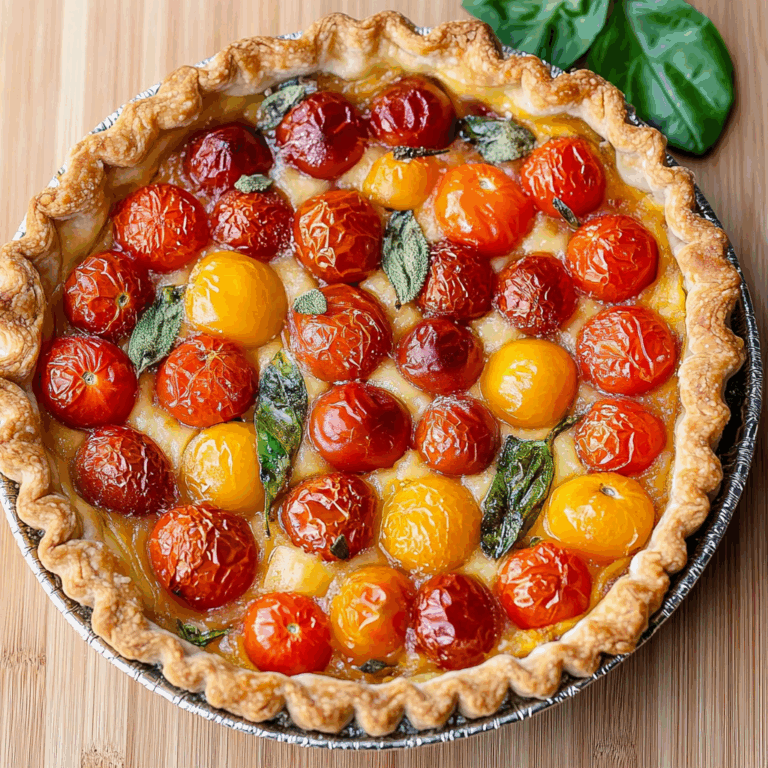 Flavorful Cherry Tomato Pie