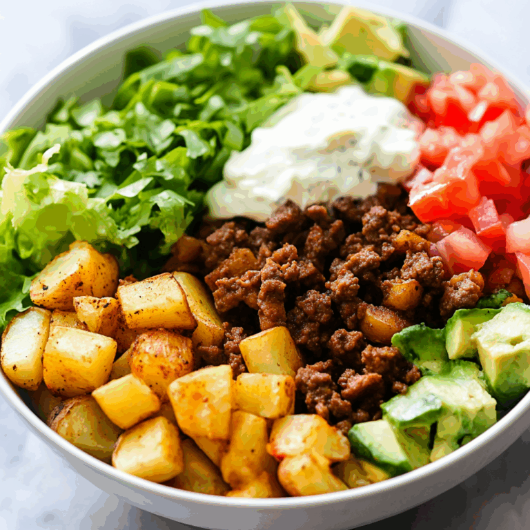 Loaded Potato Taco Bowl