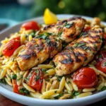 Flavorful Mediterranean Chicken Orzo