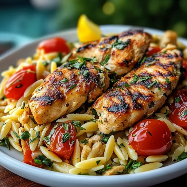 Flavorful Mediterranean Chicken Orzo