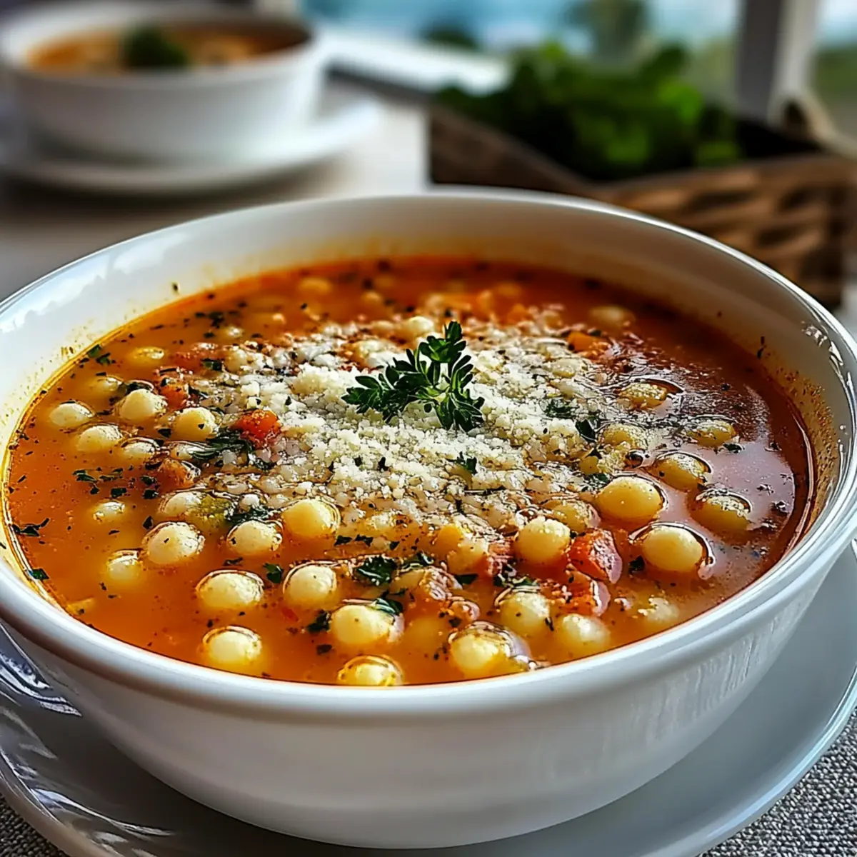 Traditional Italian Pastina Soup