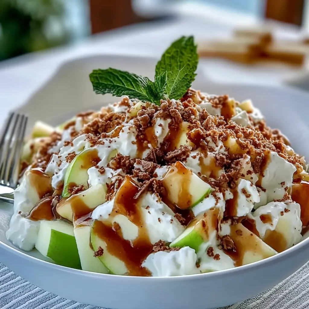 Easy Snicker Apple Salad