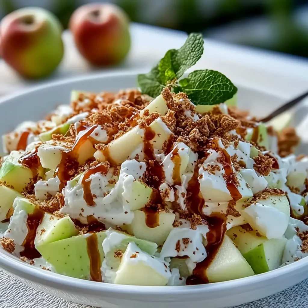 Easy Snicker Apple Salad