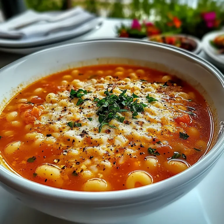 Traditional Italian Pastina Soup