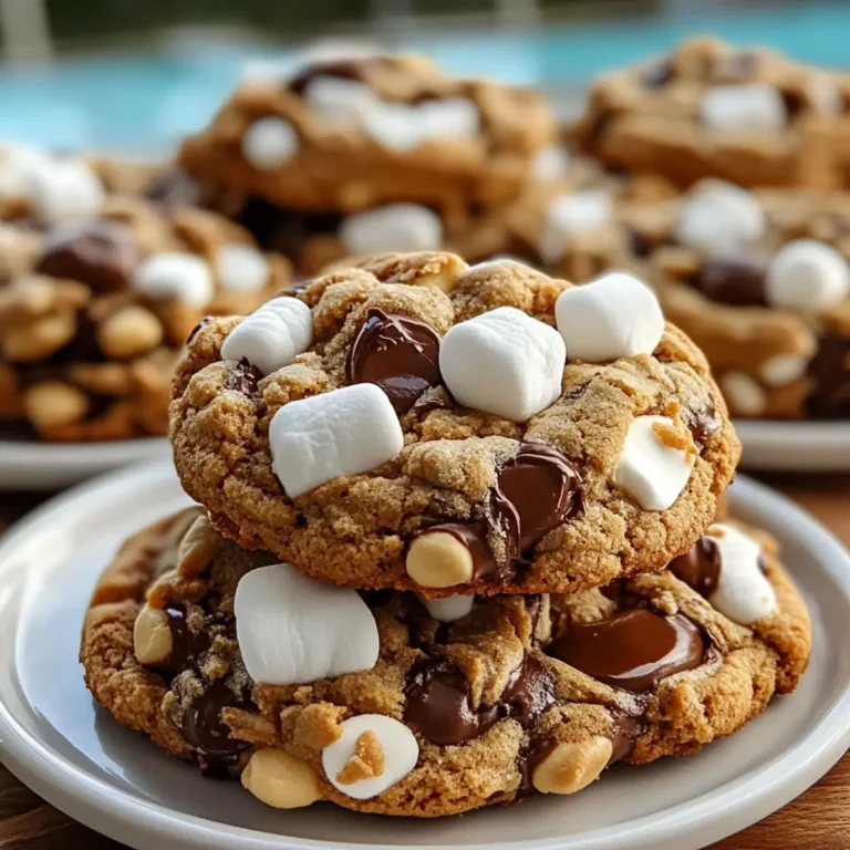 Chocolate Peanut Butter Marshmallow Cookies