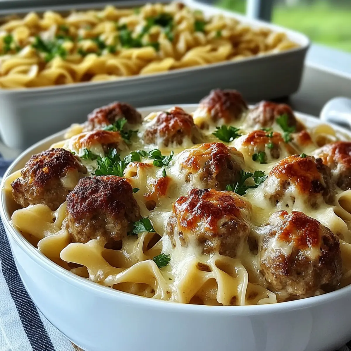 Swedish Meatball Noodle Bake