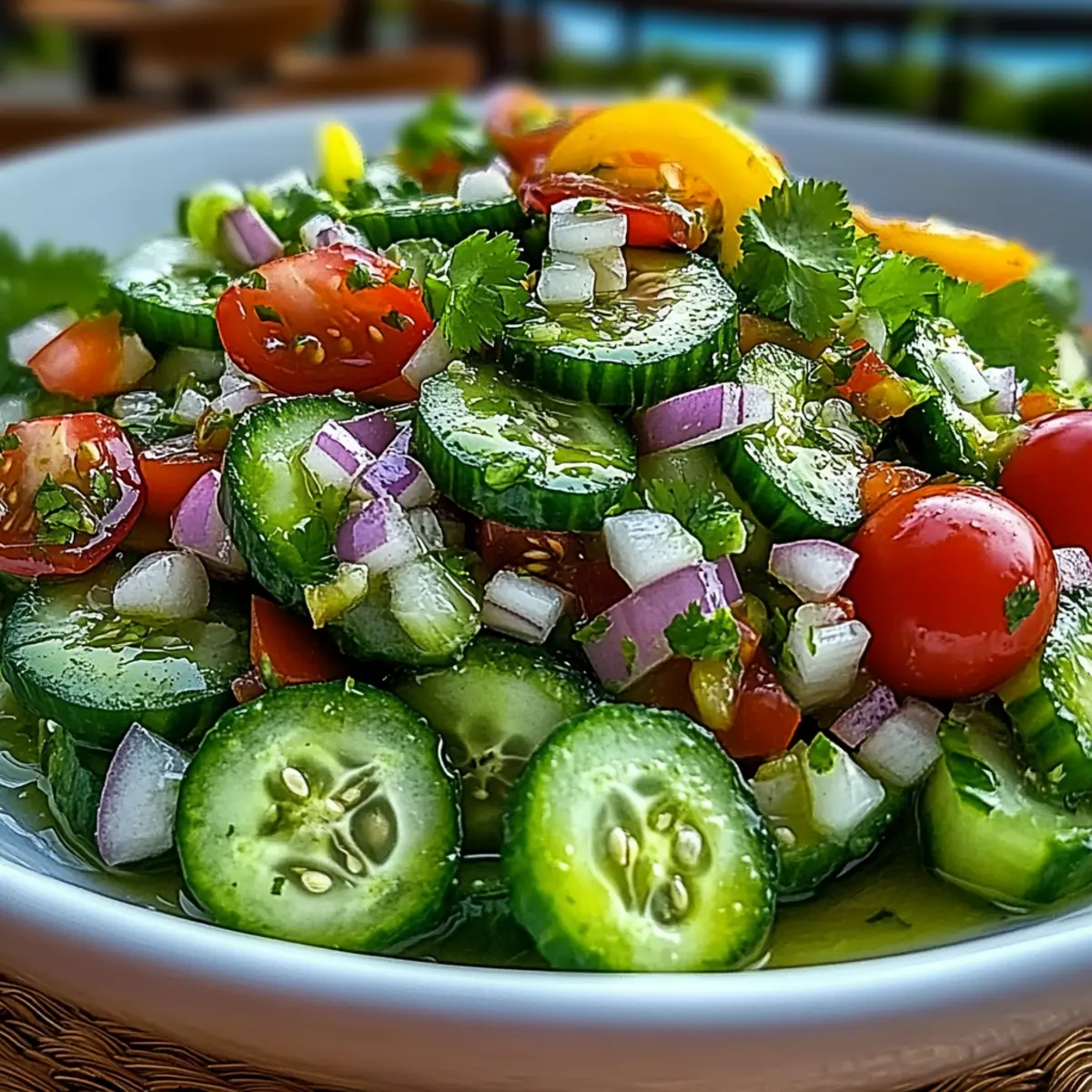Zesty Mexican Cucumber Salad