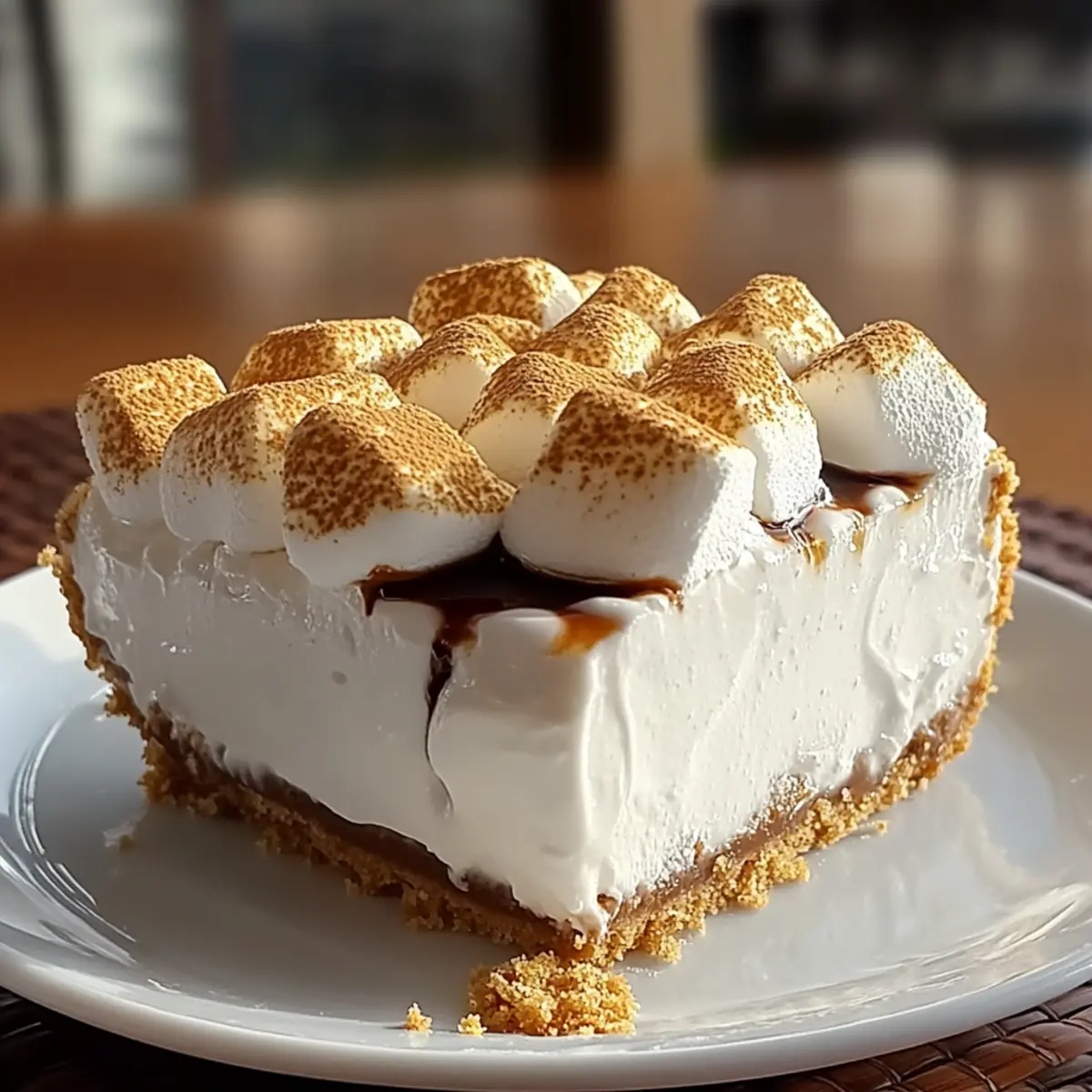 No-Bake Marshmallow Cheesecake