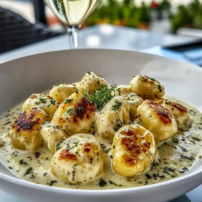 Millionaire Gnocchi with Creamy Sauce