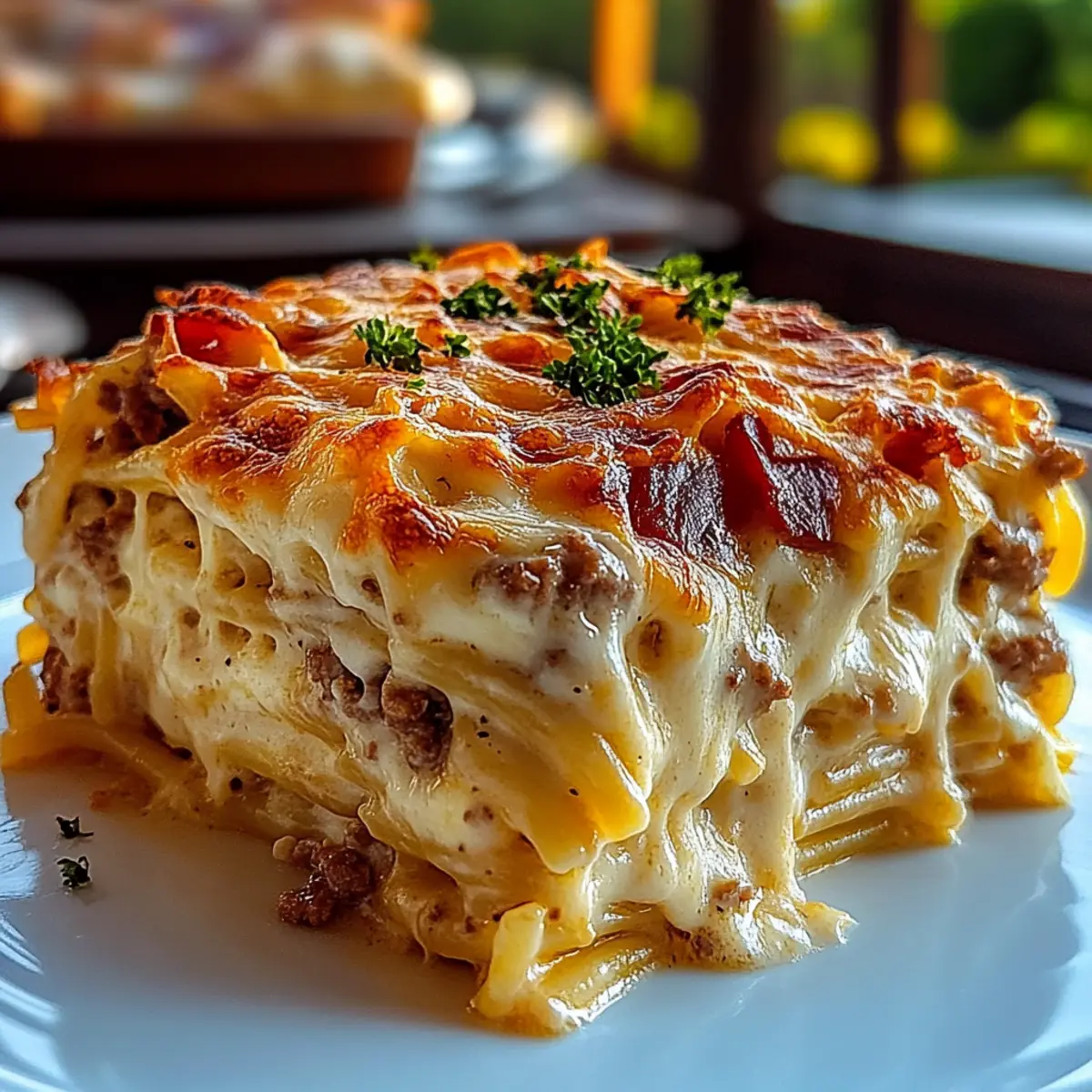 Creamy Southern Spaghetti Bake