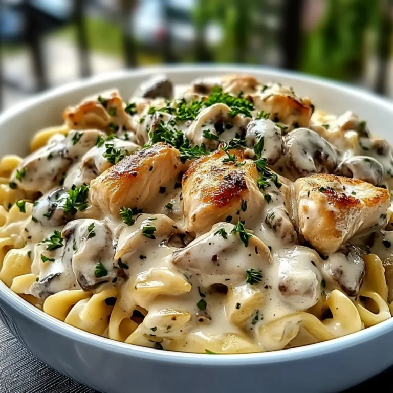 Creamy Chicken Stroganoff