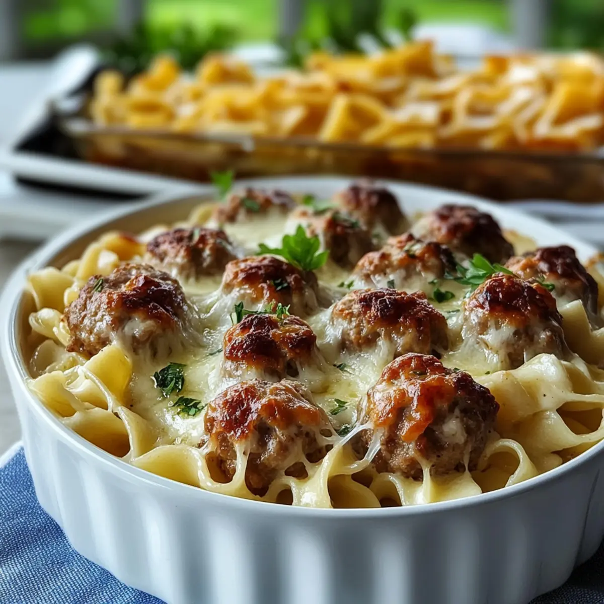 Swedish Meatball Noodle Bake