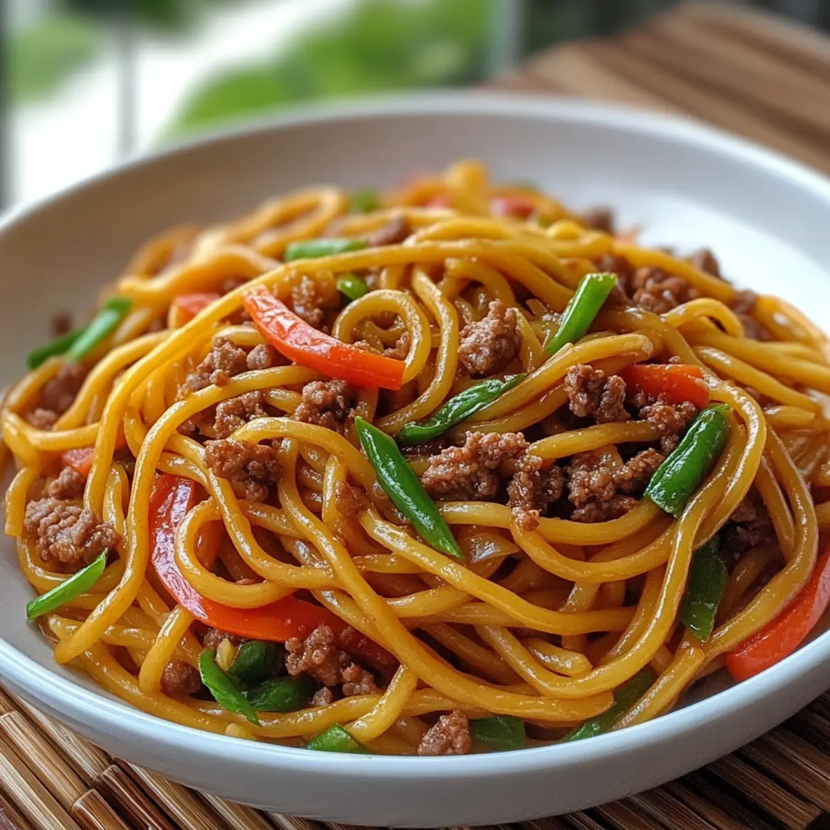 Ground Beef Lo Mein