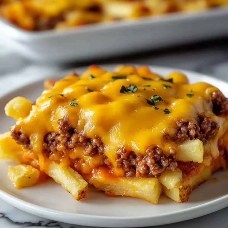 Cheeseburger French Fry Bake